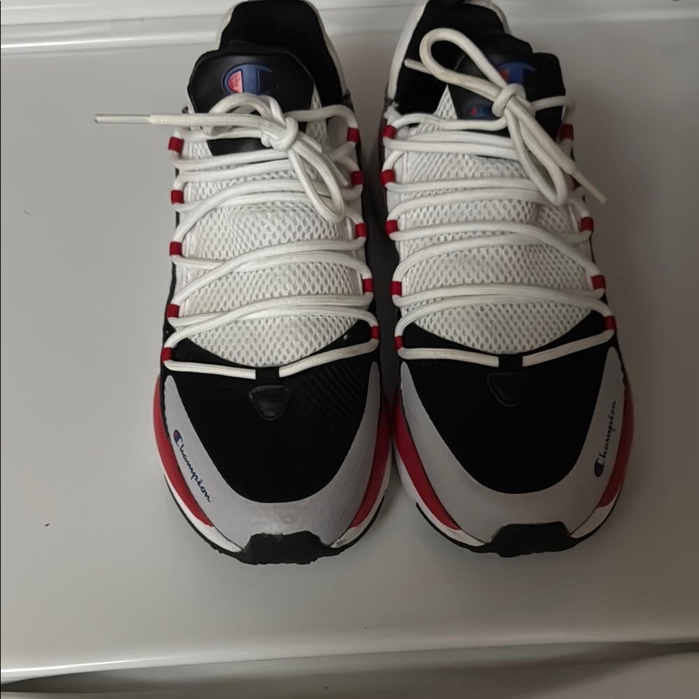Champion Black and White Athletic Shoes with Rubber Soles